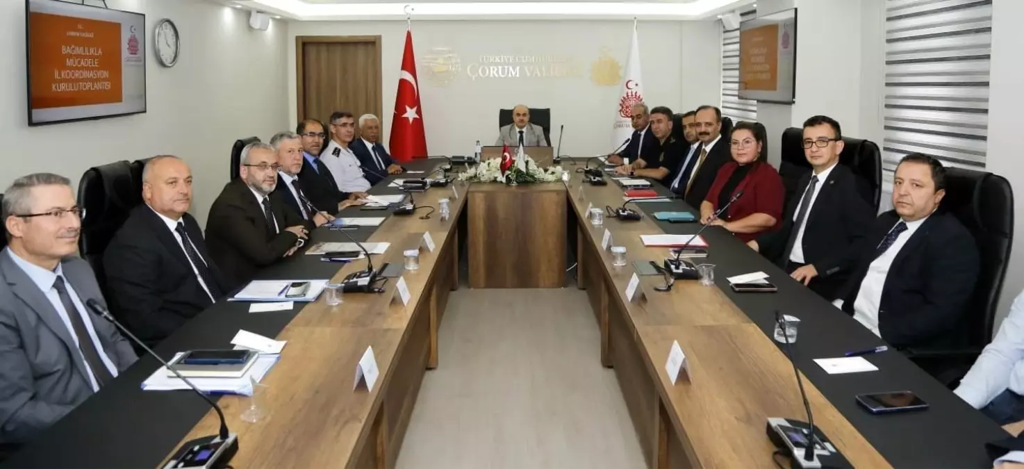 Çorum’da Bağımlılıkla Mücadele Stratejileri Belirlendi
