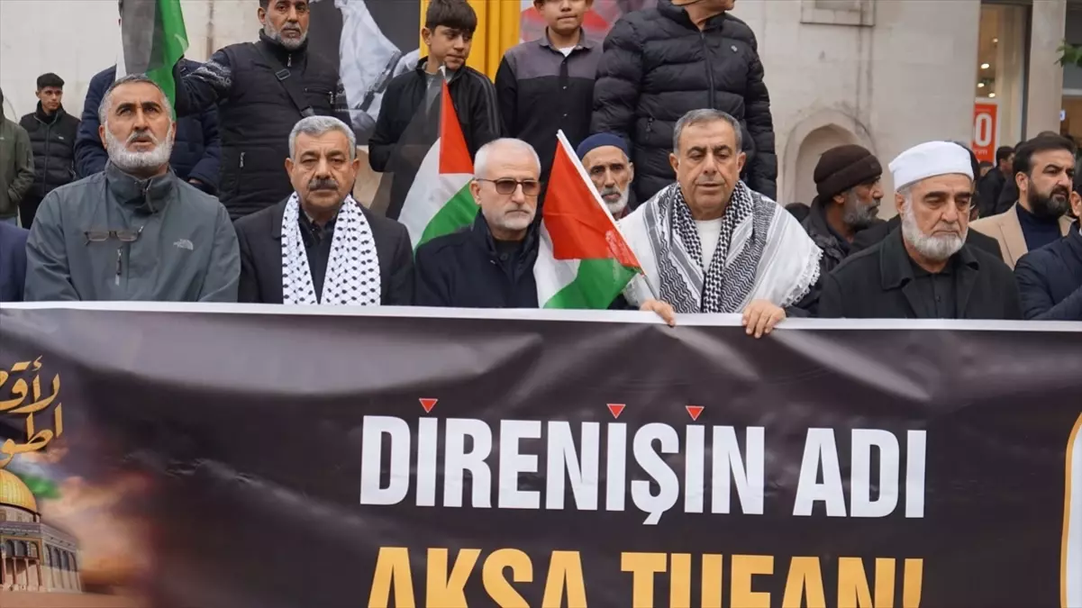 Batman’da İsrail’in Gazze’ye yönelik saldırıları protesto edildi