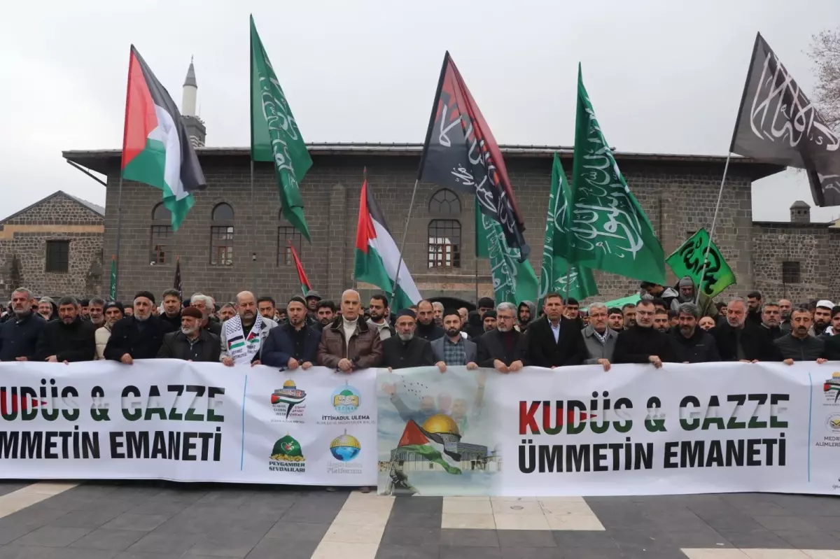 Diyarbakır ve Mardin’de Filistin’e Destek Gösterileri