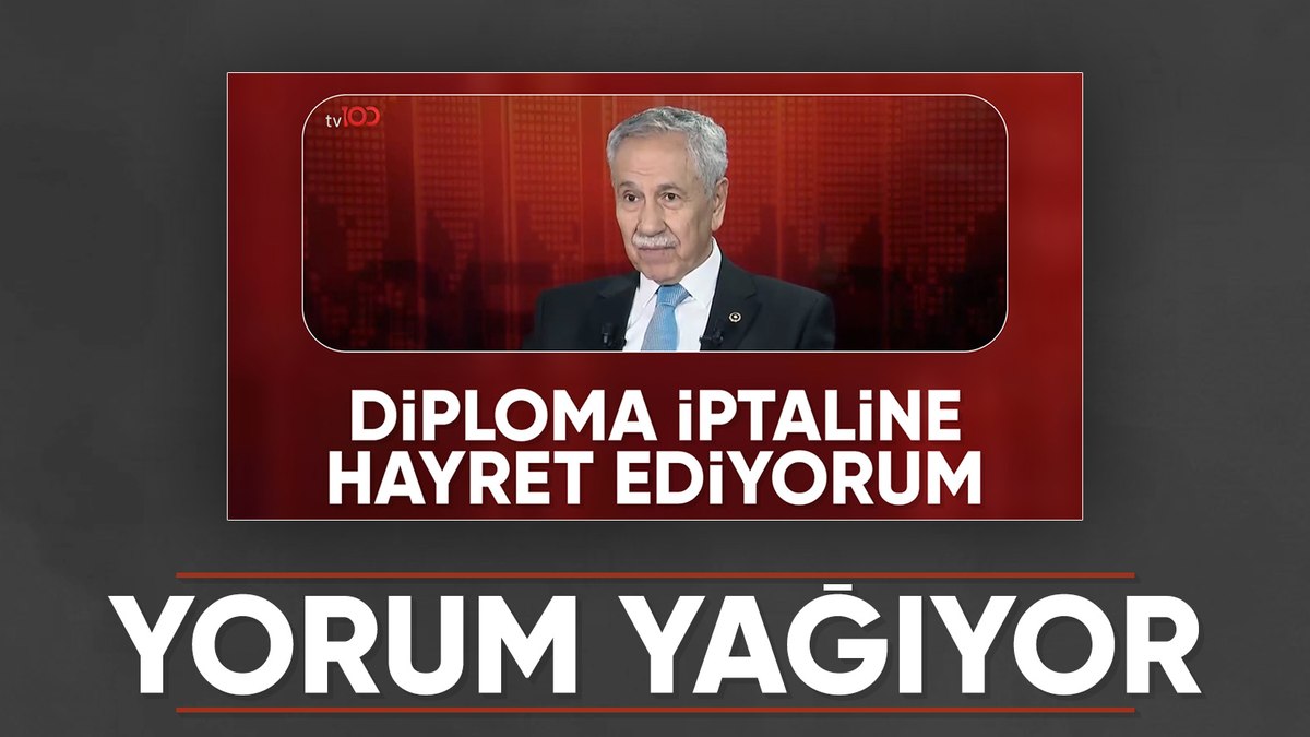 Bülent Arınç: İmamoğlu’nun diploması iptal edilmemeliydi